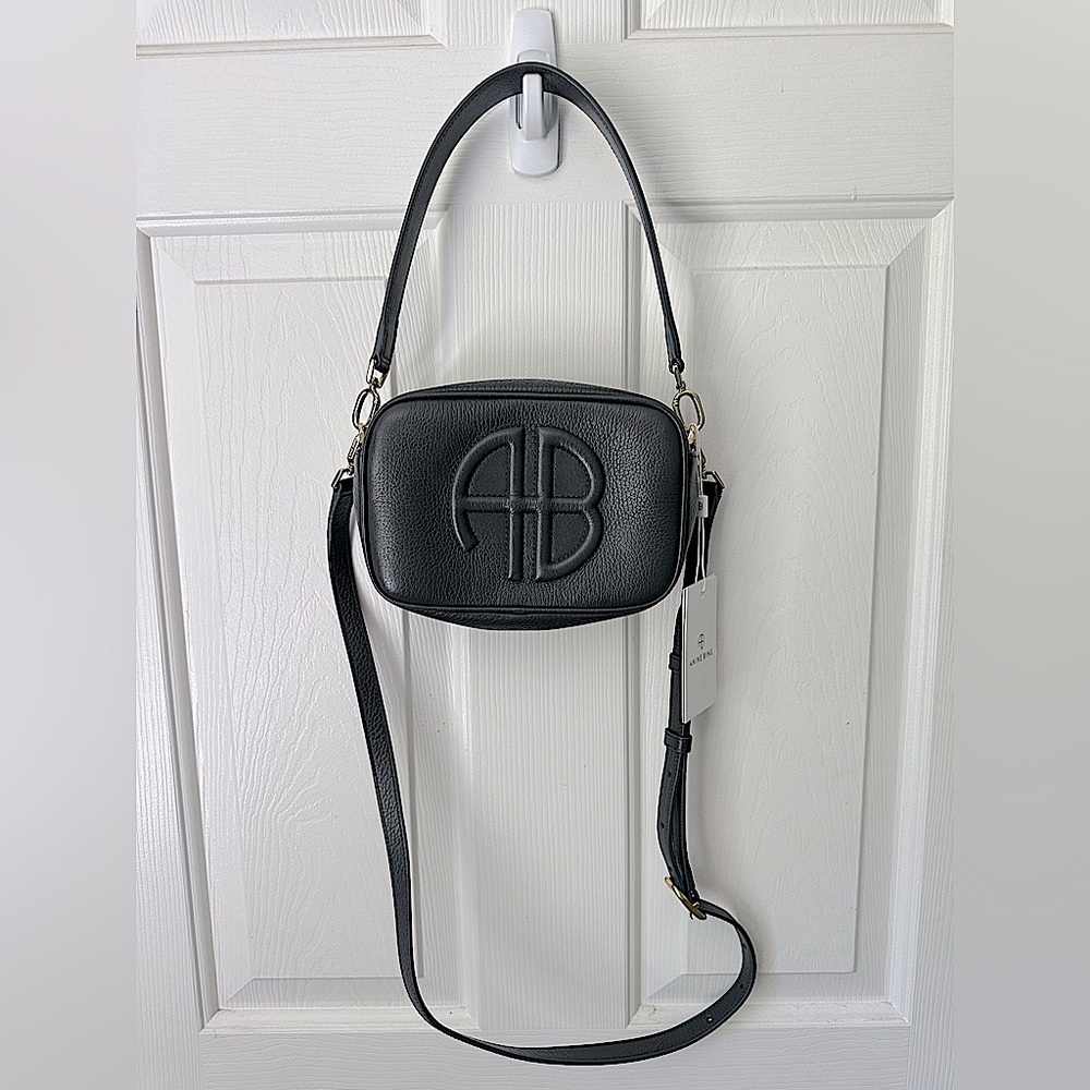 NWT Anine Bing Lili Bag in Grey Pebbled. - Picture 6 of 11
